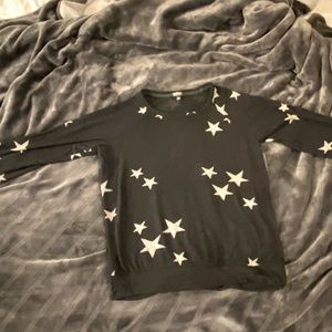 ⭐️⭐️EUC BUFFALO BY DAVID BITTON Stars Pullover Sweater Black Size Medium ⭐️⭐️